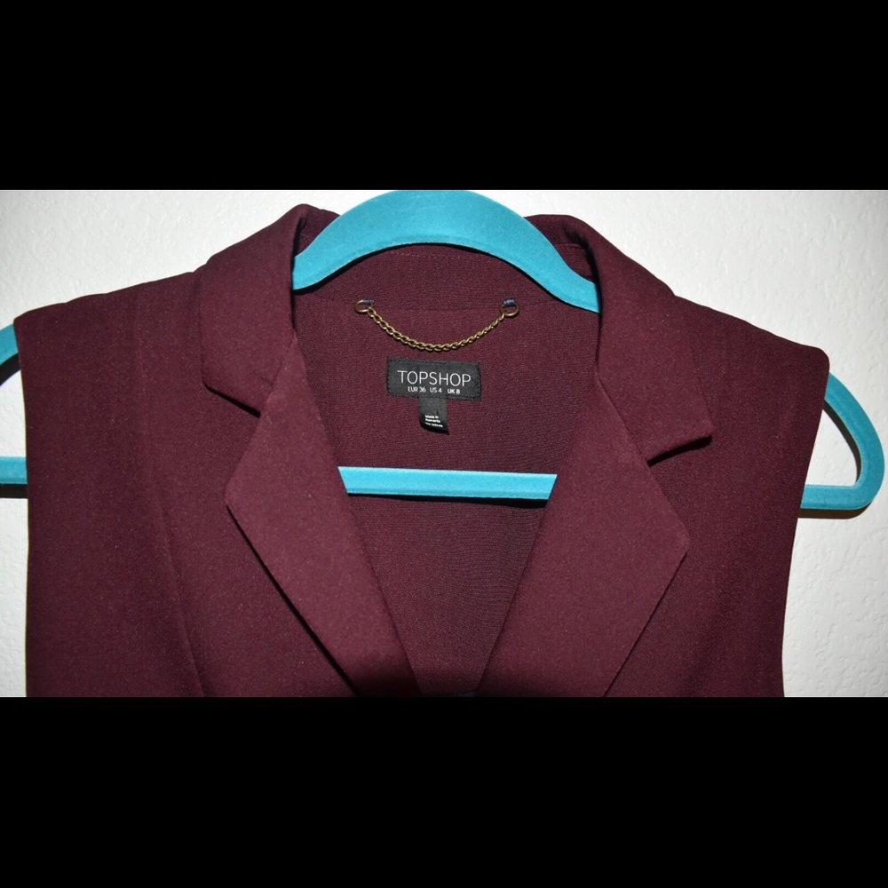 Beautiful Topshop burgundy dress